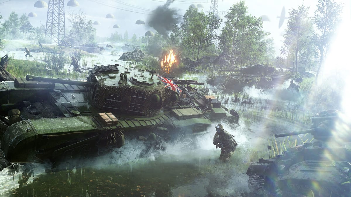 A header image showing Battlefield V