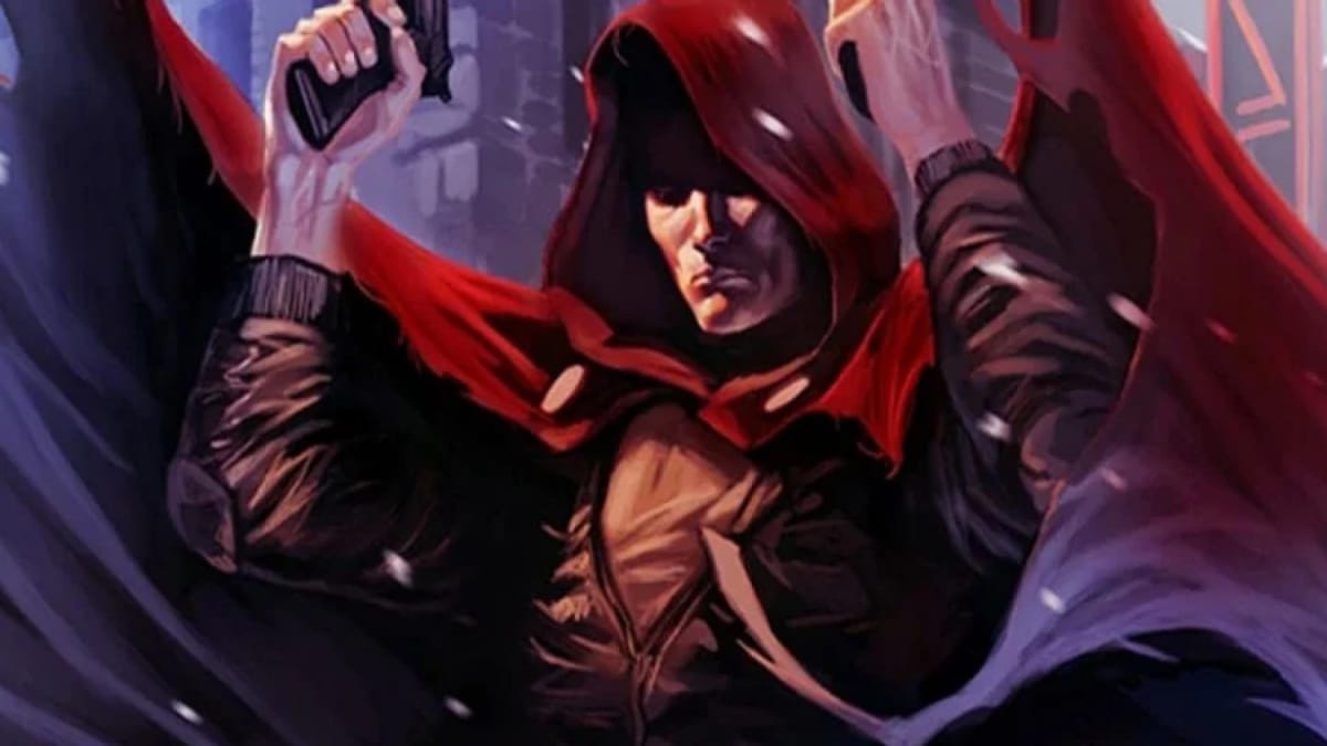 A portrait of Marvel Comics villain, The Hood
