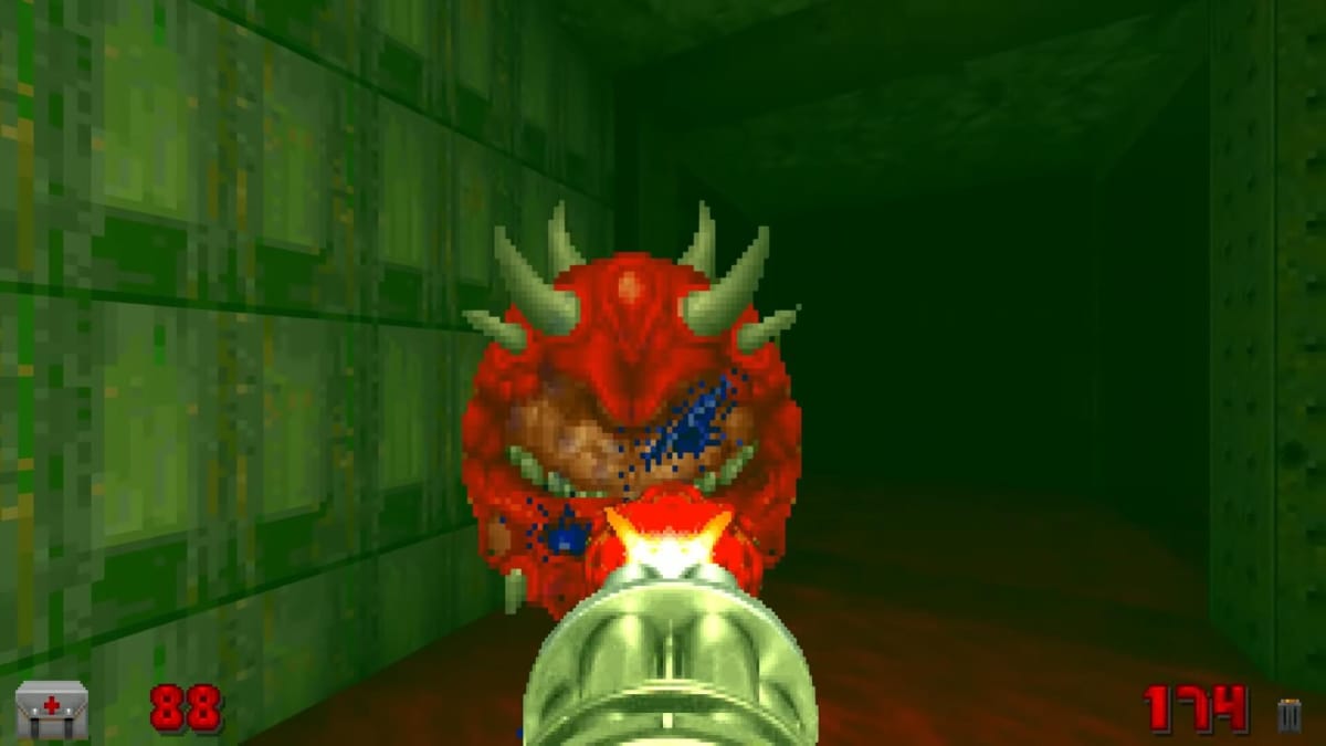 A screenshot from the Sigil mod for DOOM.