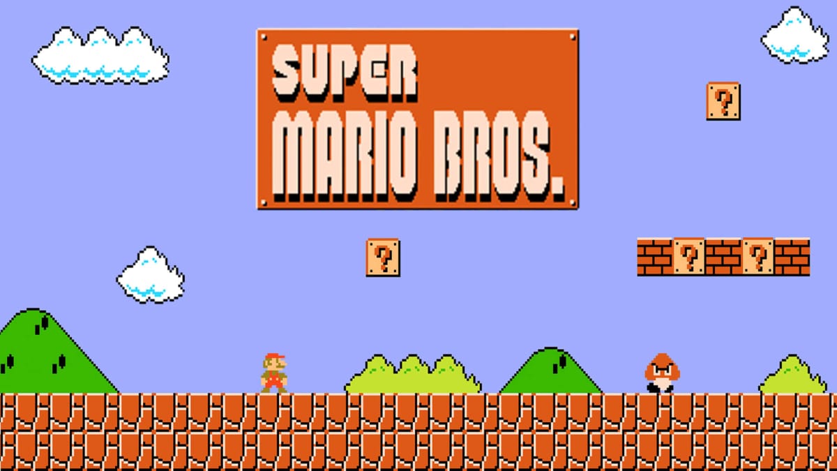 A picture of the original Super Mario Bros.