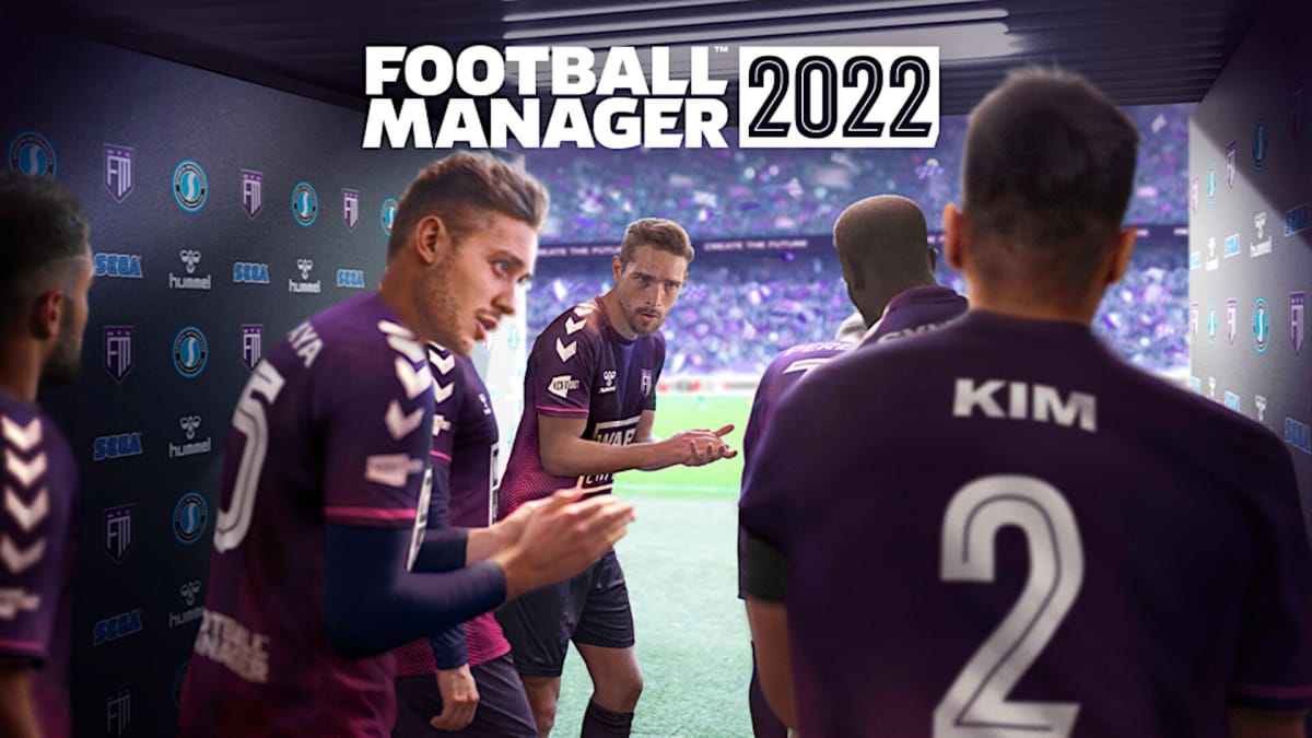 Players about to alight the pitch in Football Manager 22