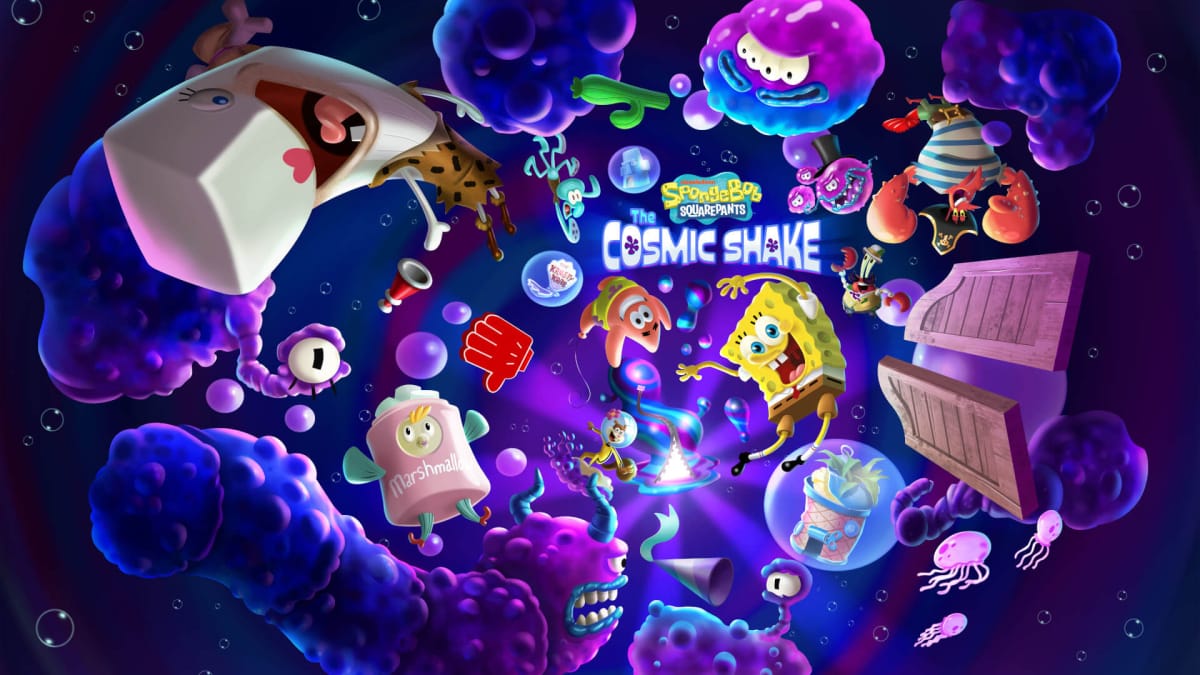 Key art for the newly-announced SpongeBob SquarePants: The Cosmic Shake