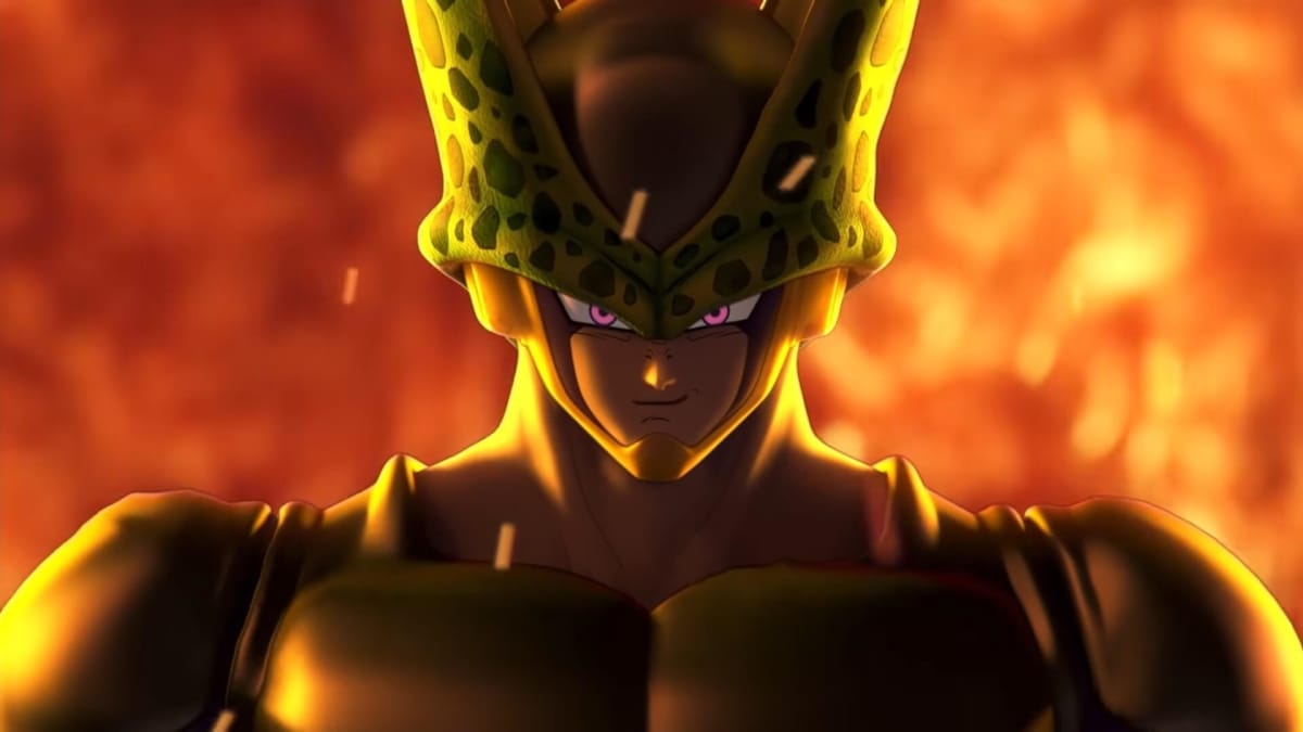 Dragon Ball The Breakers Perfect Cell in flames
