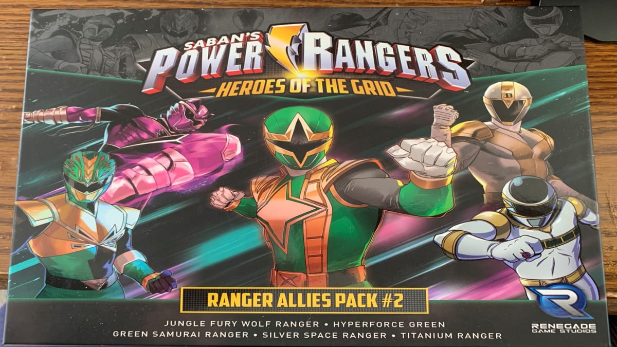 The box art for Power Rangers: Heroes of the Grid Ally Pack 2