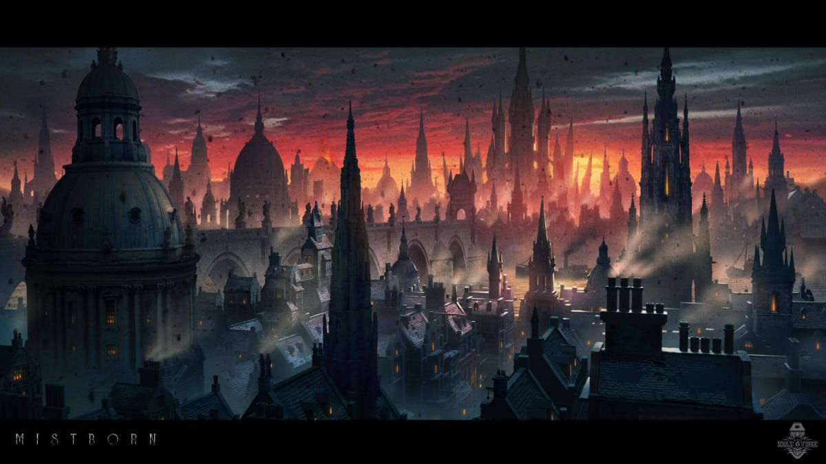 Concept art of the Mistborn Ashes Project by Raúl Rosell.