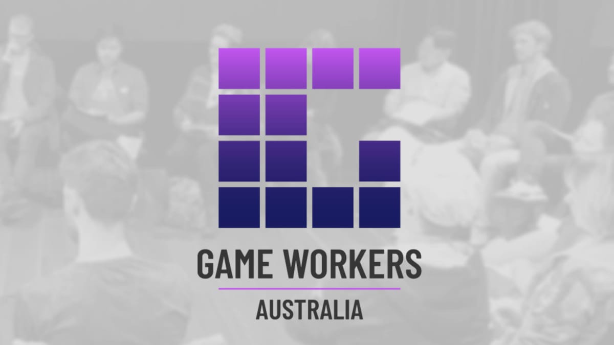The logo for Game Workers Australia, which will be the first Australian gaming union