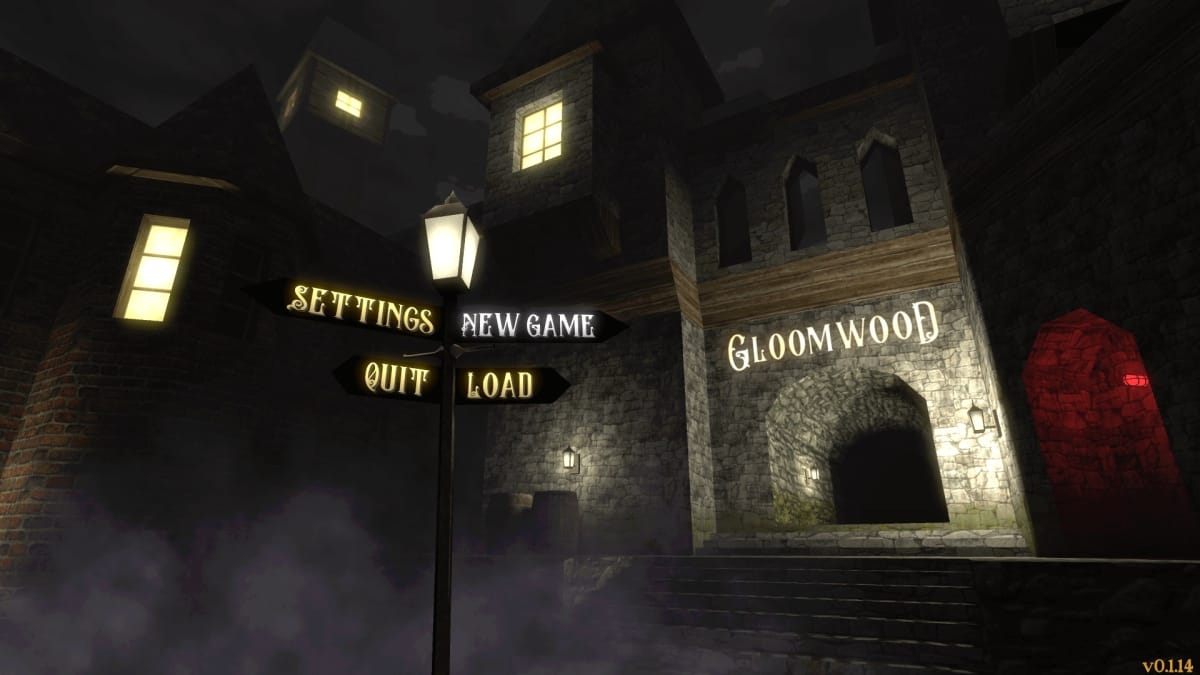 Gloomwood title screen