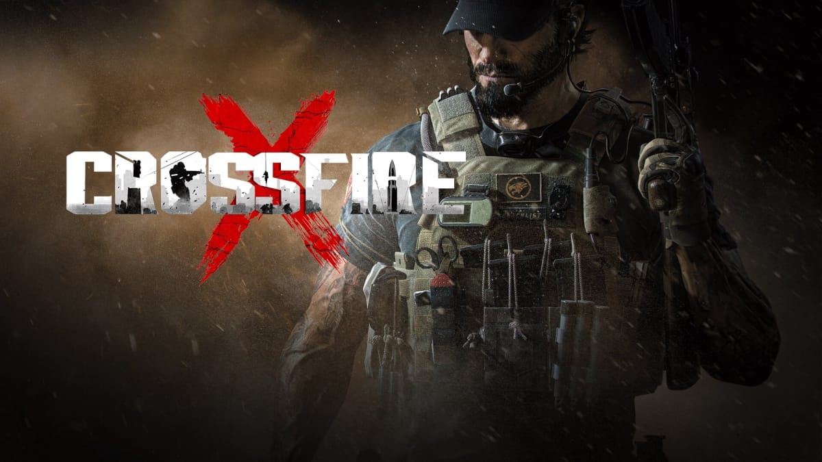 A man looks down sullenly at the CrossfireX logo.