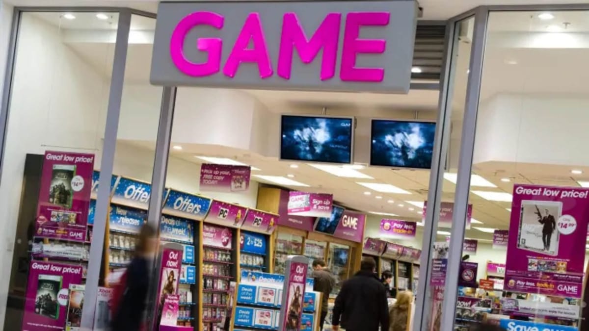 The front of a GAME store.