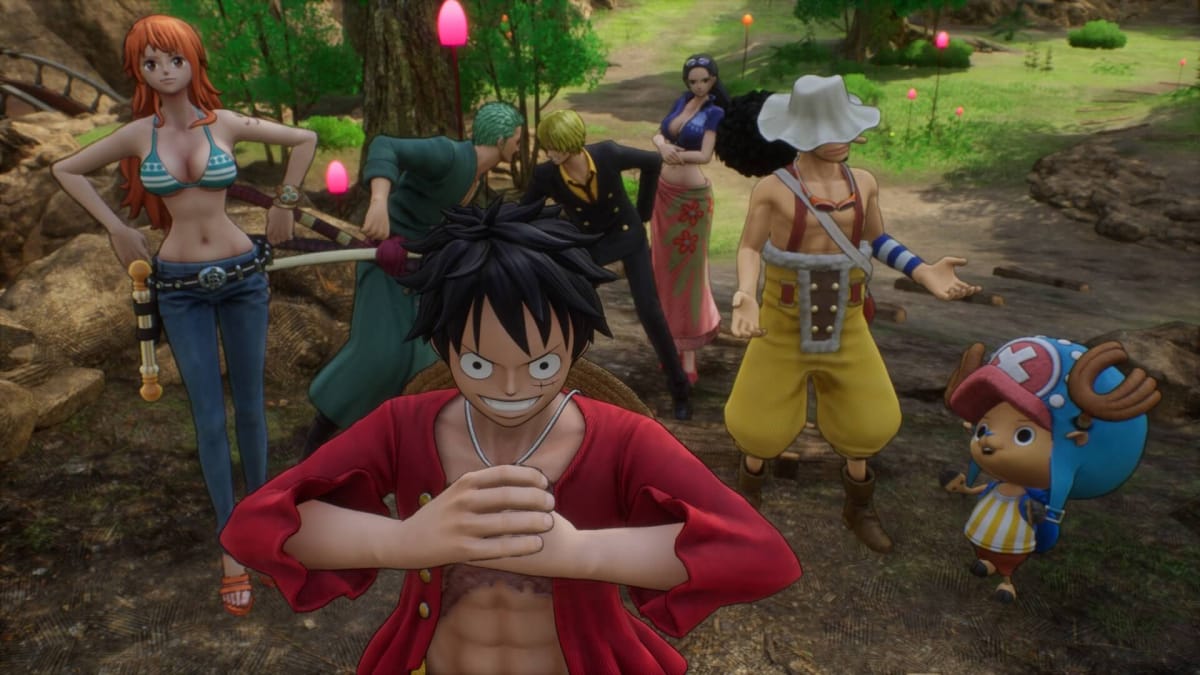 Luffy and the Straw Hats in One Piece Odyssey