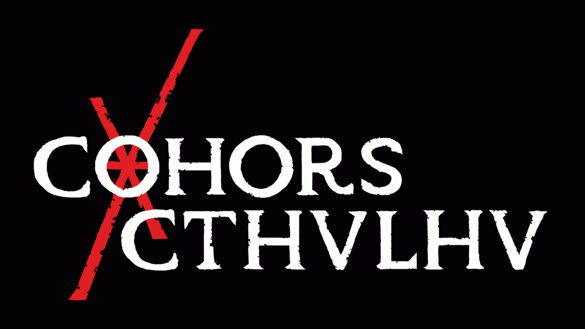 The logo of Cohors Cthulhu in a black background.