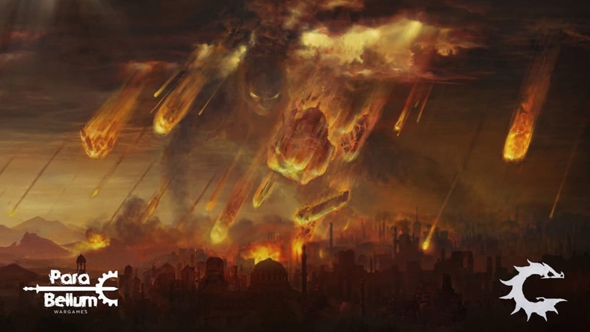 A depiction of The Fall of Hazliah from Conquest: Last Argument of Kings