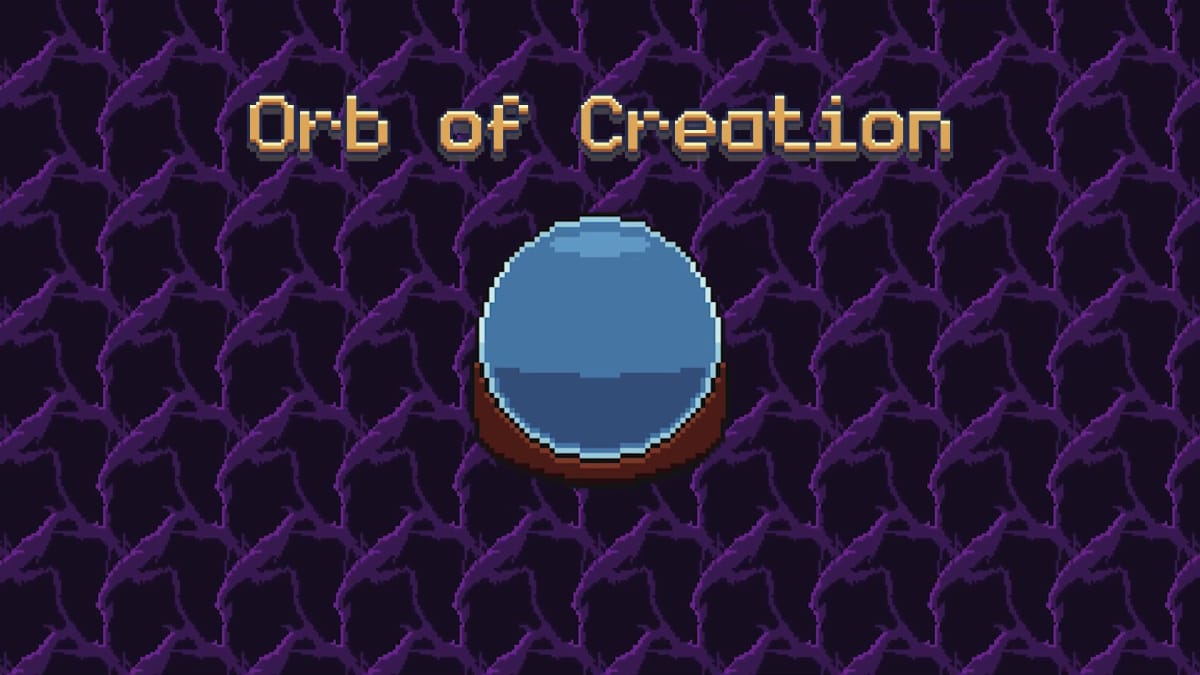 Orb of Creation game page header.