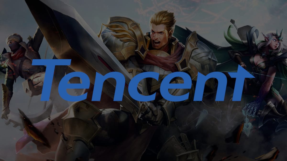 The Tencent logo over artwork for Honor of Kings