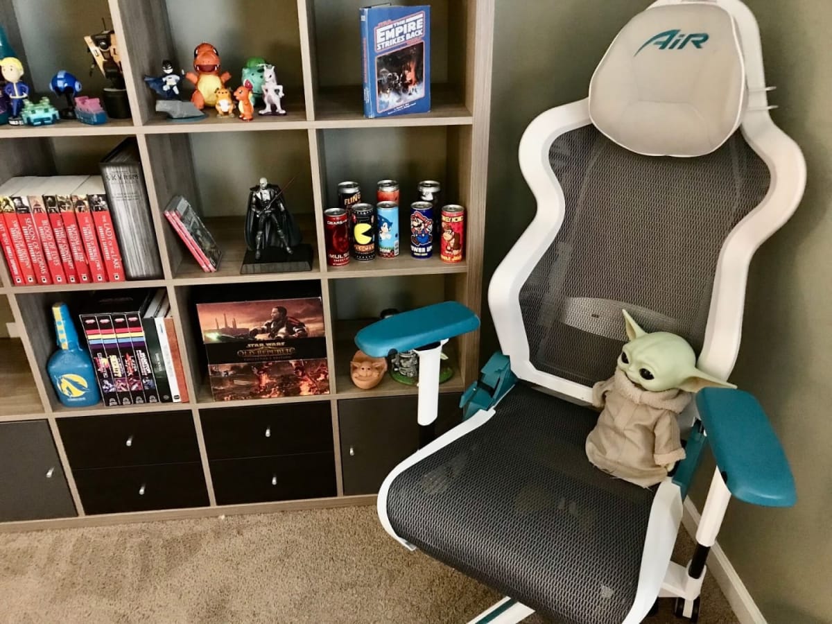 DXRacer Air With Baby Yoda On It