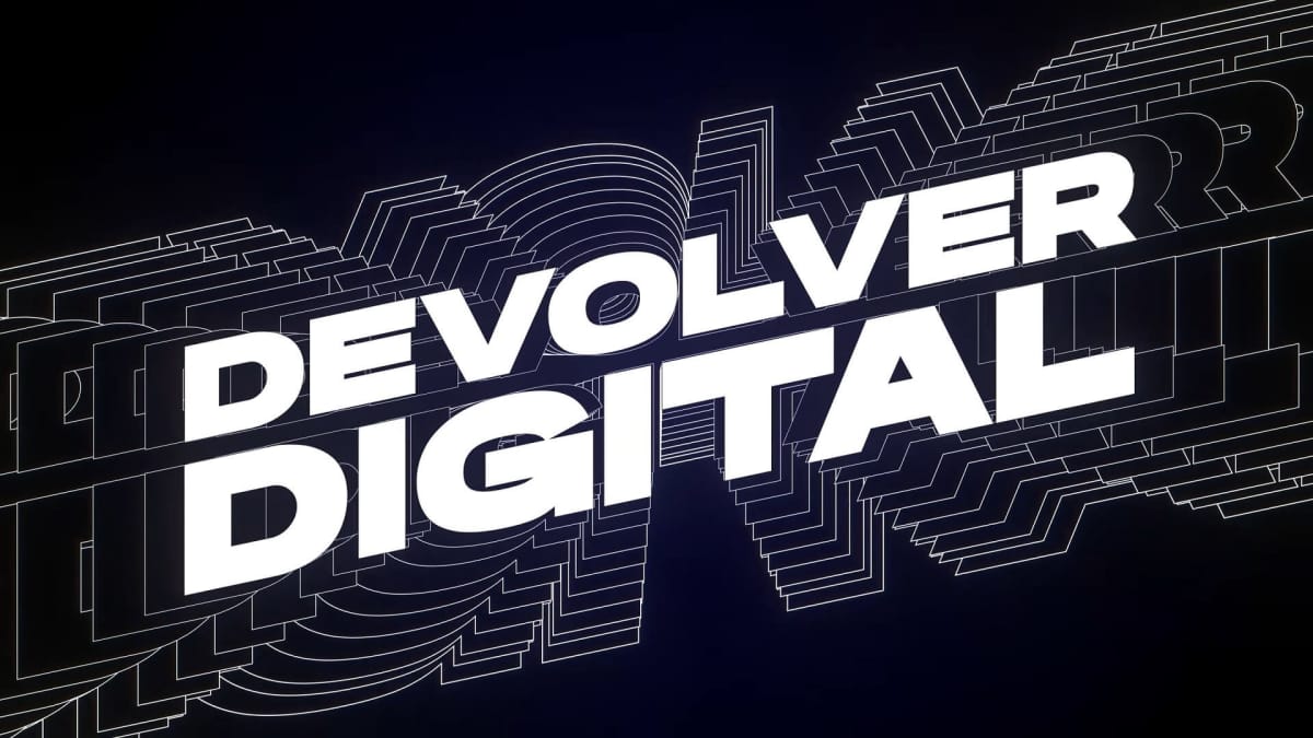 A Devolver Digital logo from the Marketing Countdown to Marketing announcement trailer