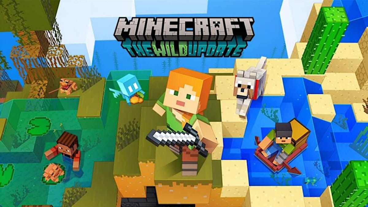 A banner for the new Minecraft Wild Update
