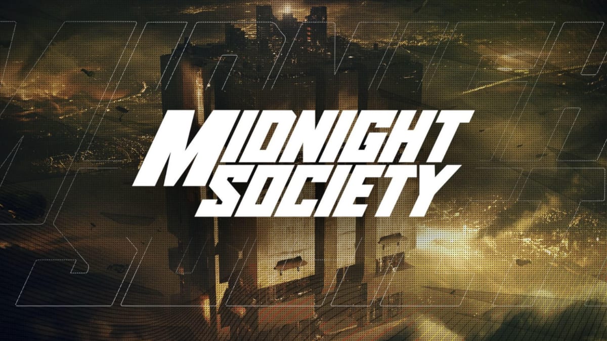 The Midnight Society logo against a stylish backdrop
