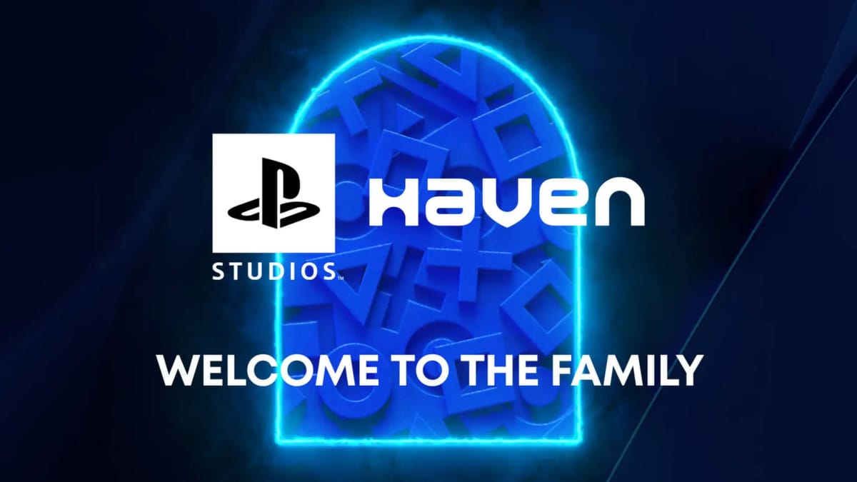 The PlayStation Studios and Haven Studios logos with "Welcome to the Family" written below