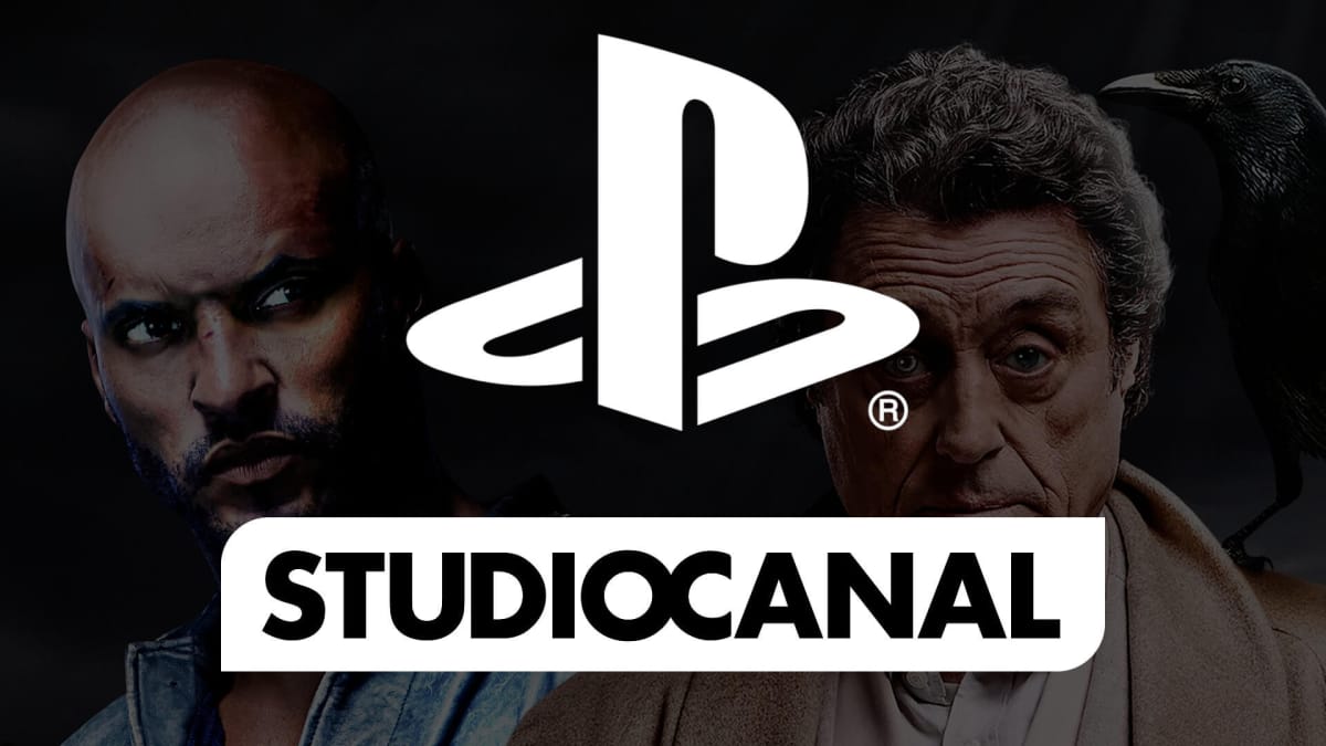 An image of the StudioCanal property American Gods, overlaid with the PlayStation and StudioCanal logos