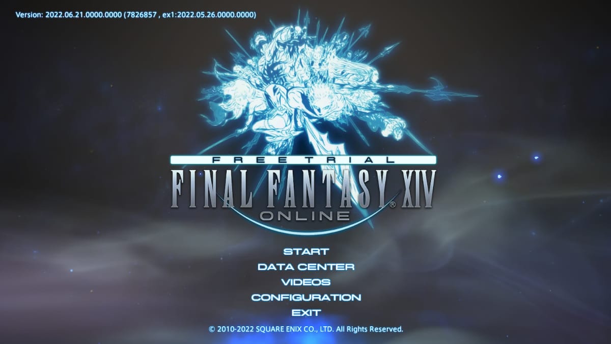 Final Fantasy XIV Online Loading Screen.