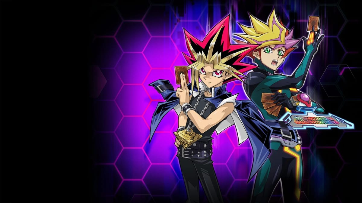 Two of the characters from Yu-Gi-Oh! Legacy of the Duelist: Link Evolution