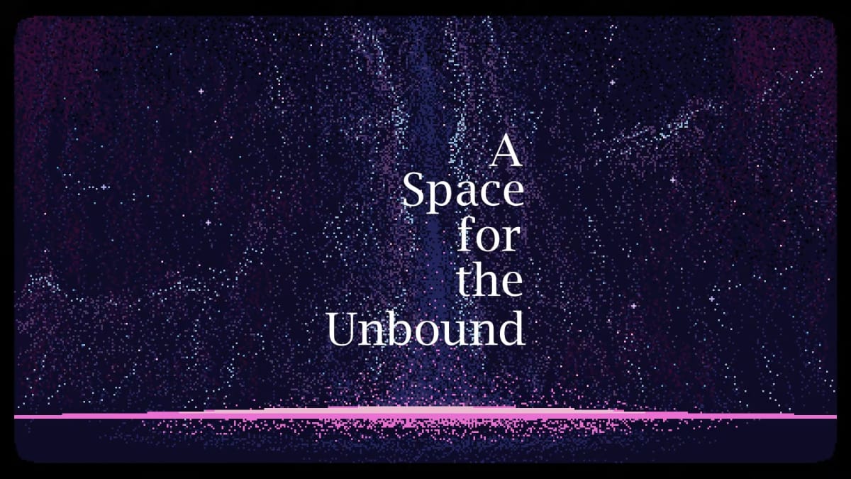 A Space for the Unbound logo that's very understated and 8-bit.