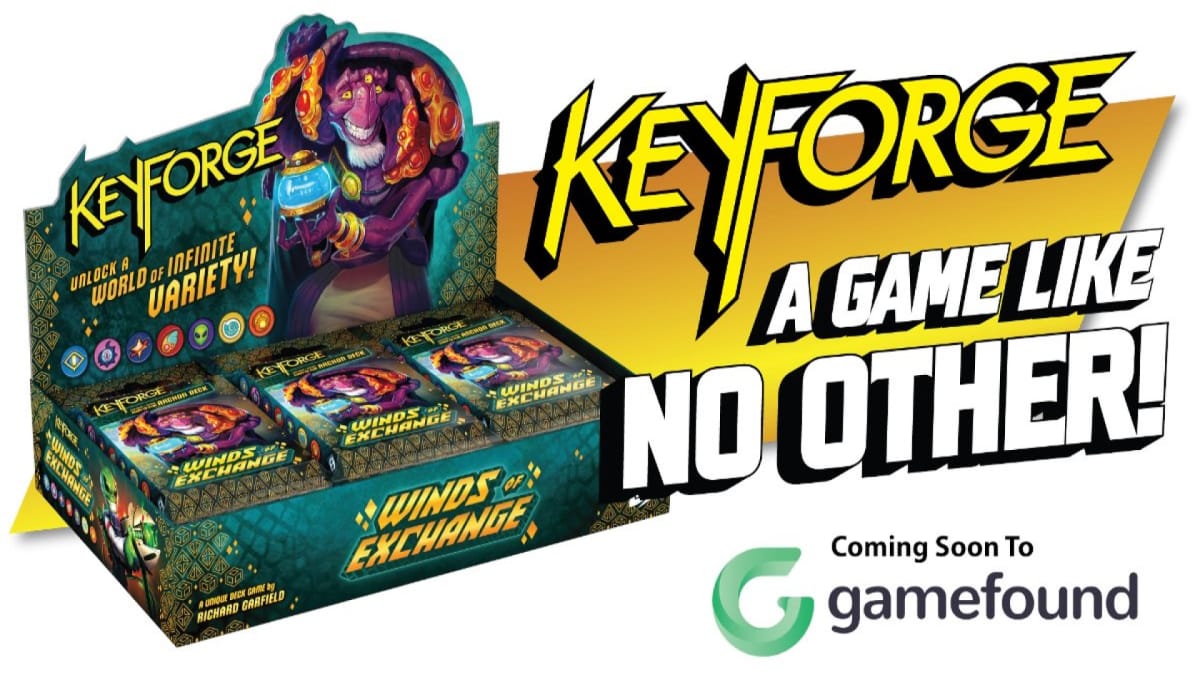 Keyforge: Winds of Exchange promotional art used on Gamefound