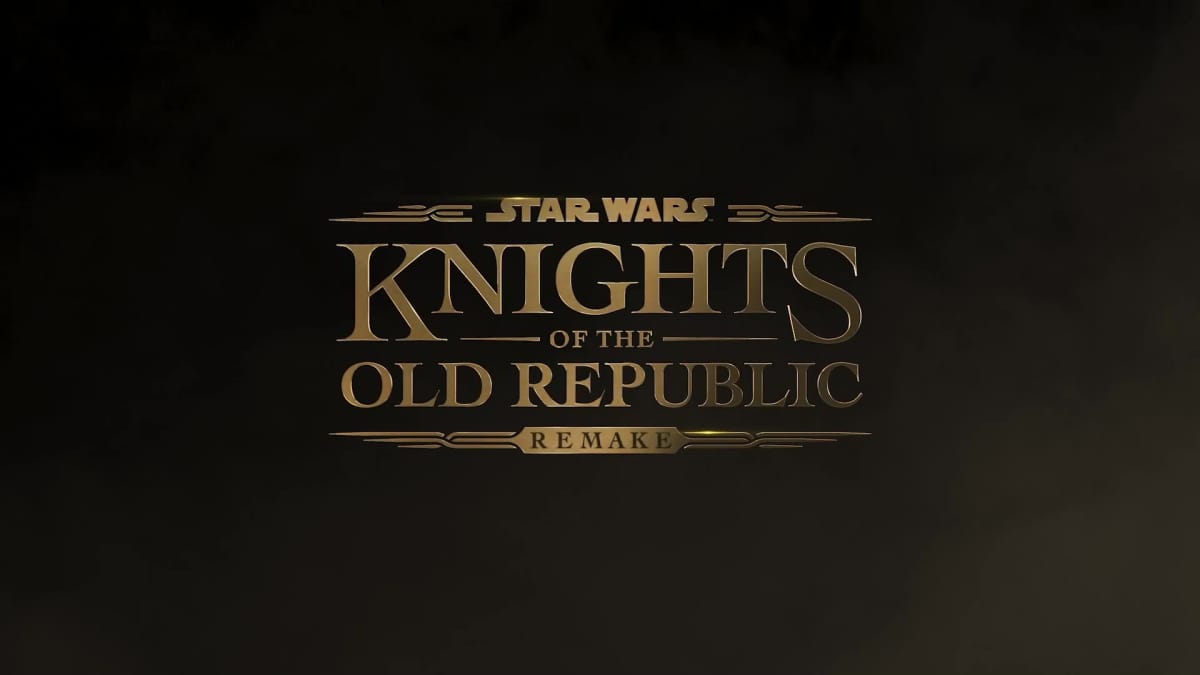 The now indefinitely-delayed Knights of the Old Republic remake logo