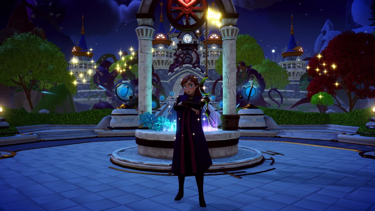 Image of Anna, standing in the plaza after being brought to the Valley, Disney Dreamlight Valley Anna Guide
