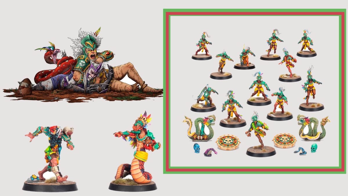 Images from the new Blood Bowl Amazons team