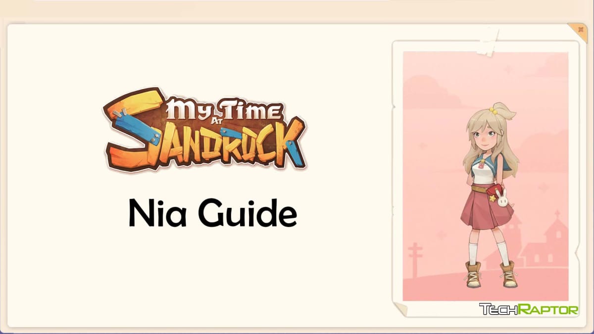 My Time At Sandrock Nia Guide header