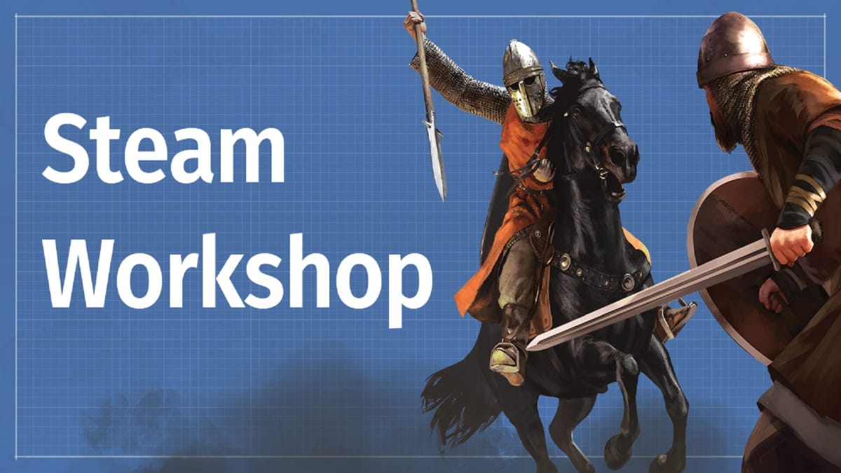 Bannerlord Steam Workshop logo showing a knight and a soldier facing off against each other.