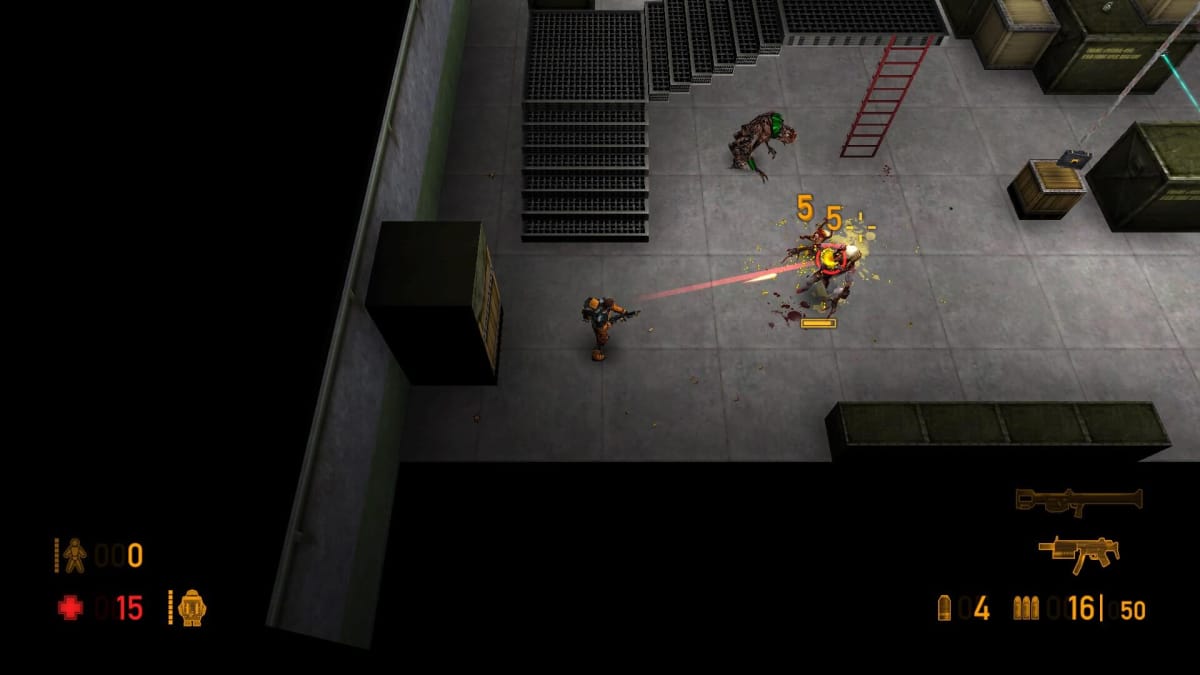 Codename Loop screenshot showing Gordon off from the top-down perspective.