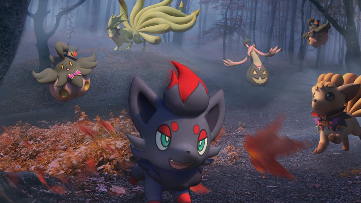 Zorua, Vulpix, and some other spooky Pokemon intended to represent the bug that has seen Pokemon Go Plus disabled