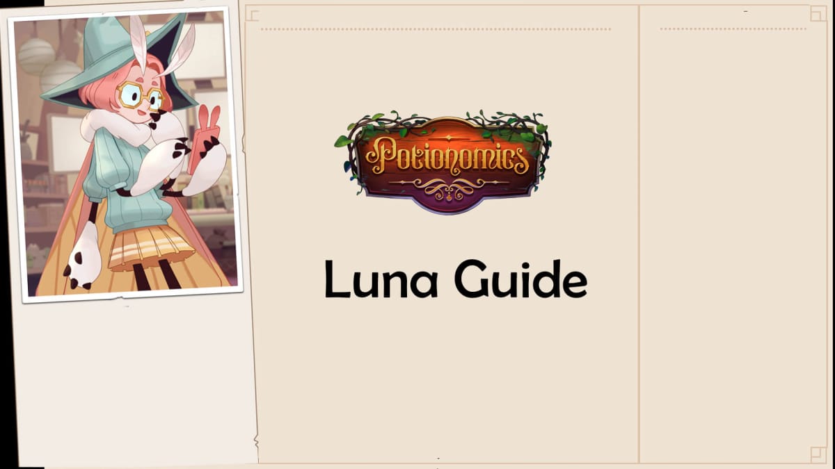 Potionomics Luna Character Guide header