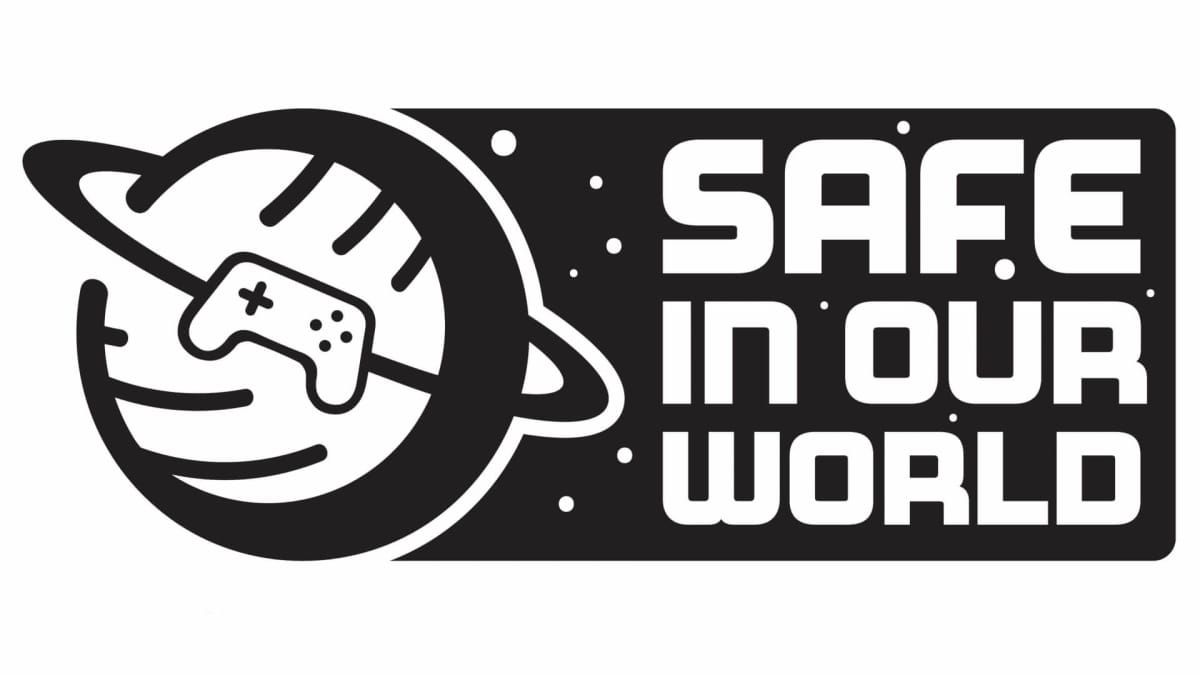 The logo for gaming mental health charity Safe In Our World