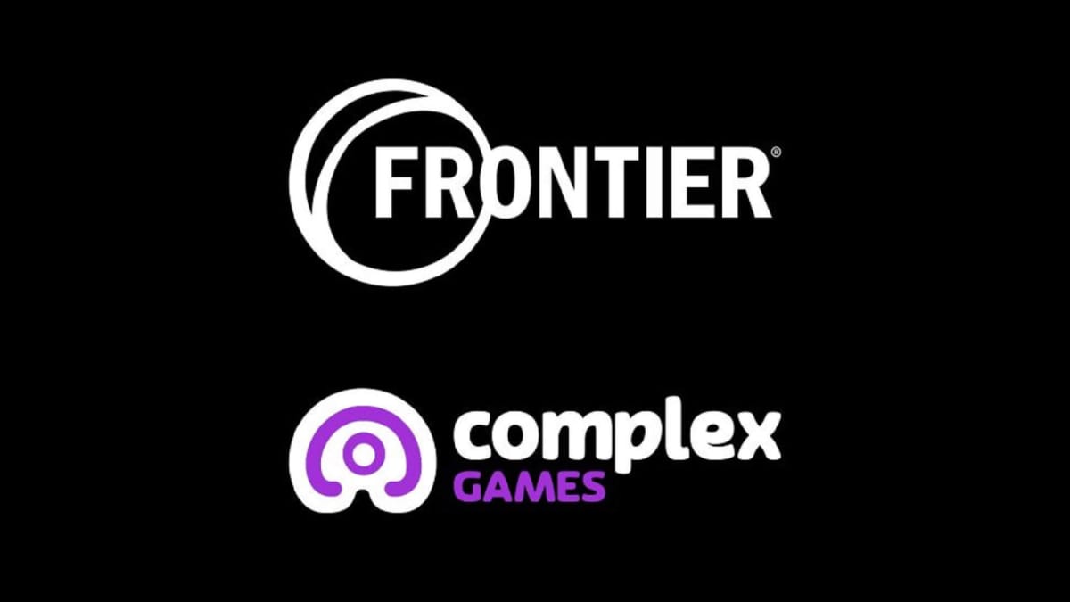 Frontier Developments and Complex Games acquisition logo.