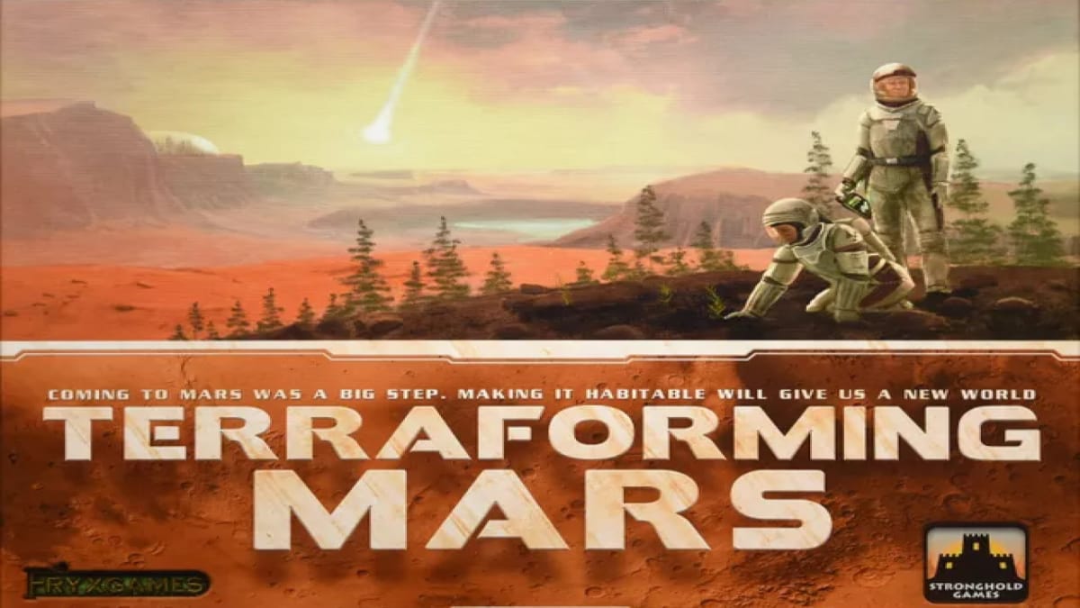 Box artwork of the game Terraforming Mars