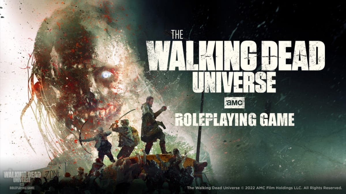 Promotional logo for The Walking Dead TTRPG