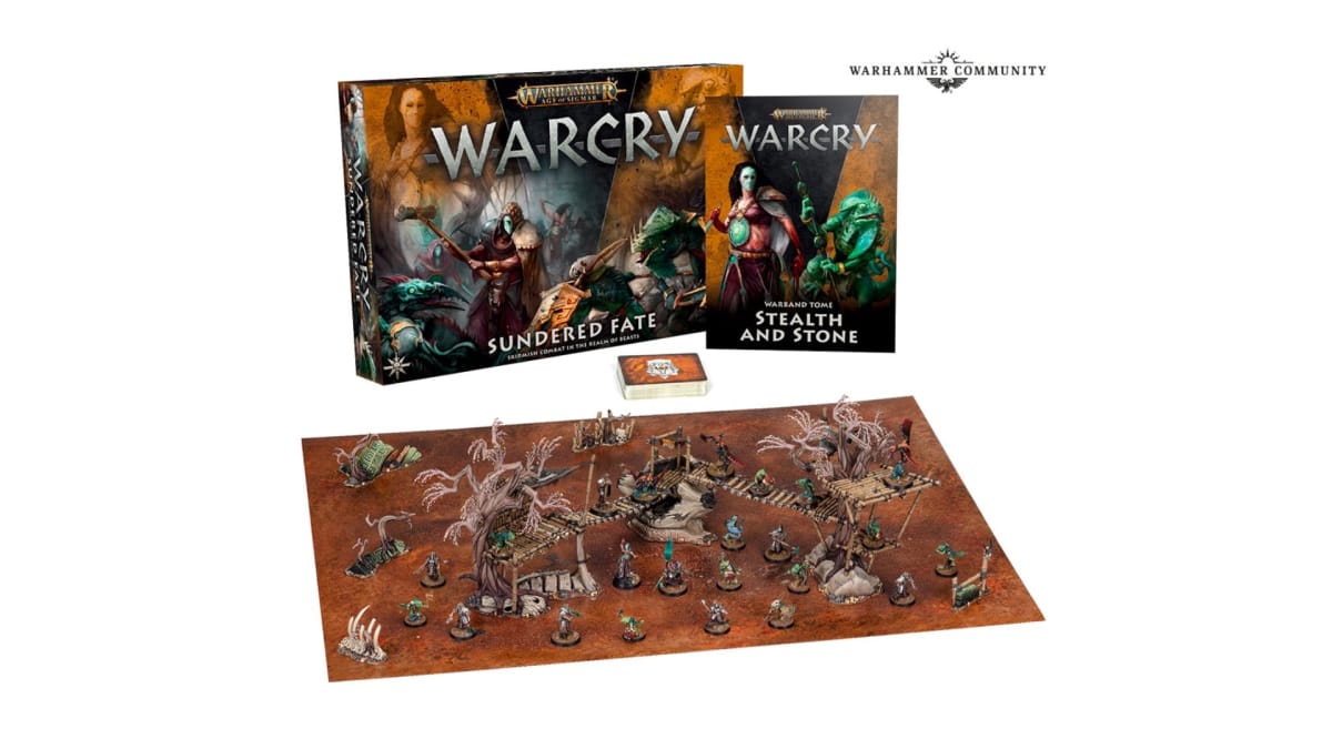 The contents of Warhammer Warcry Sundered Fate