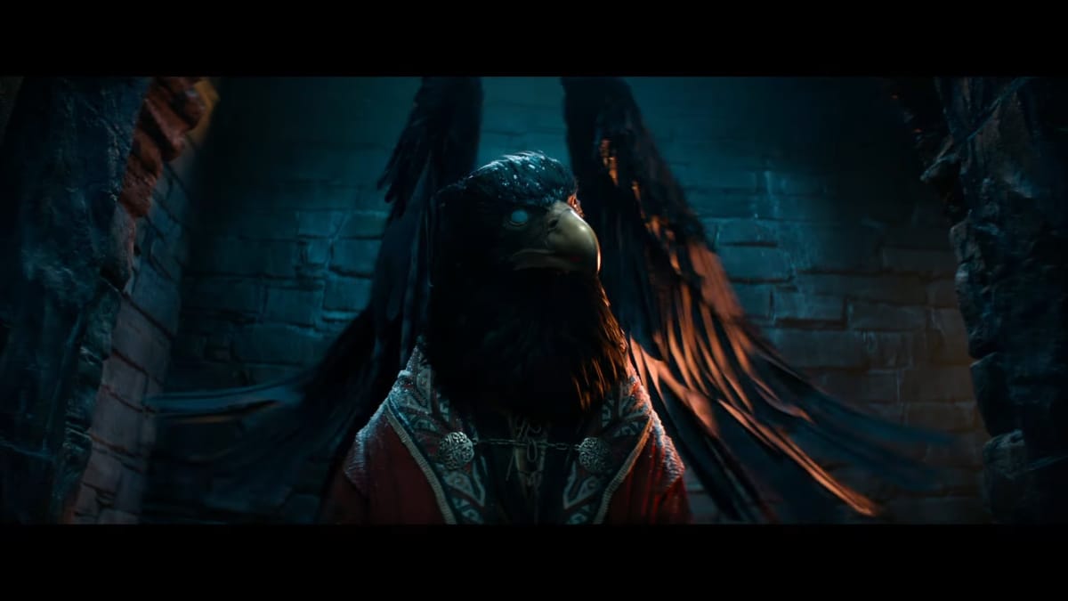 An image of an Aarakocra from the D&D Honor Among Thieves trailer