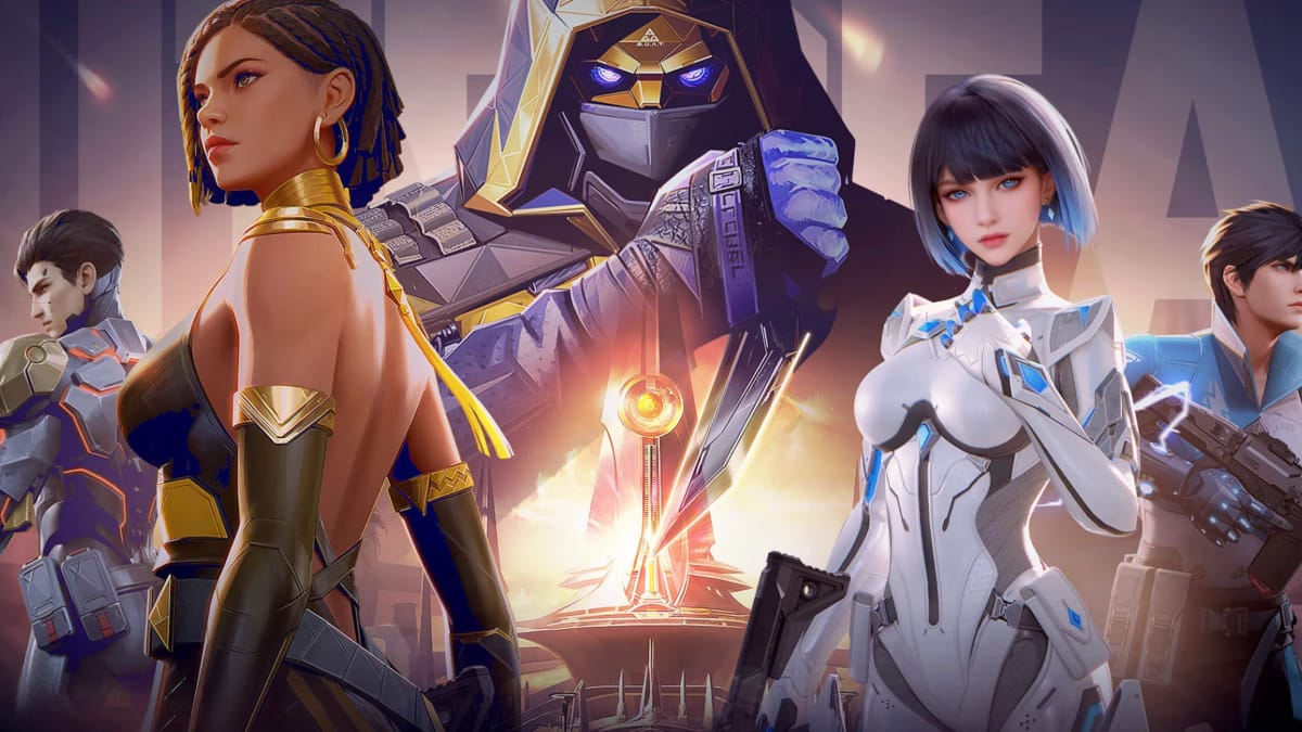 Some of the characters in the FPS Hyper Front, which Riot Games is suing NetEase over