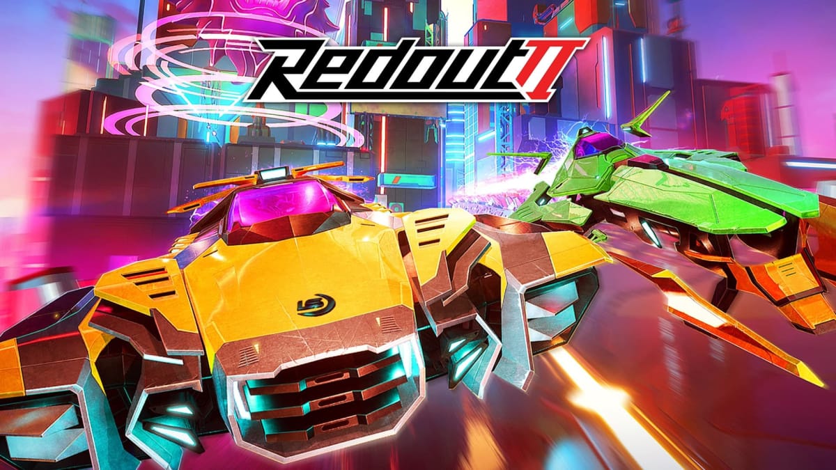 Two cars race into the future in Redout 2