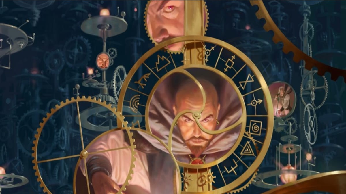 Artwork of the wizard Mordenkainen from D&D