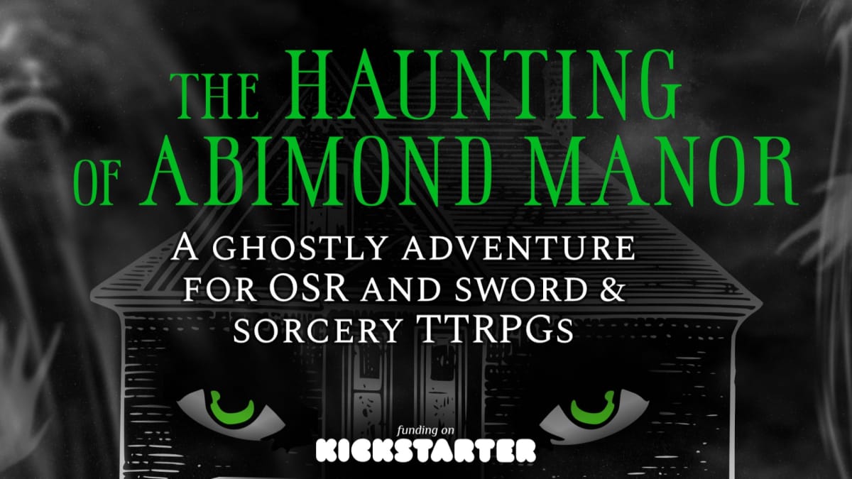 Promotional image for the Kickstarter campaign of The Haunting of Abimond Manor