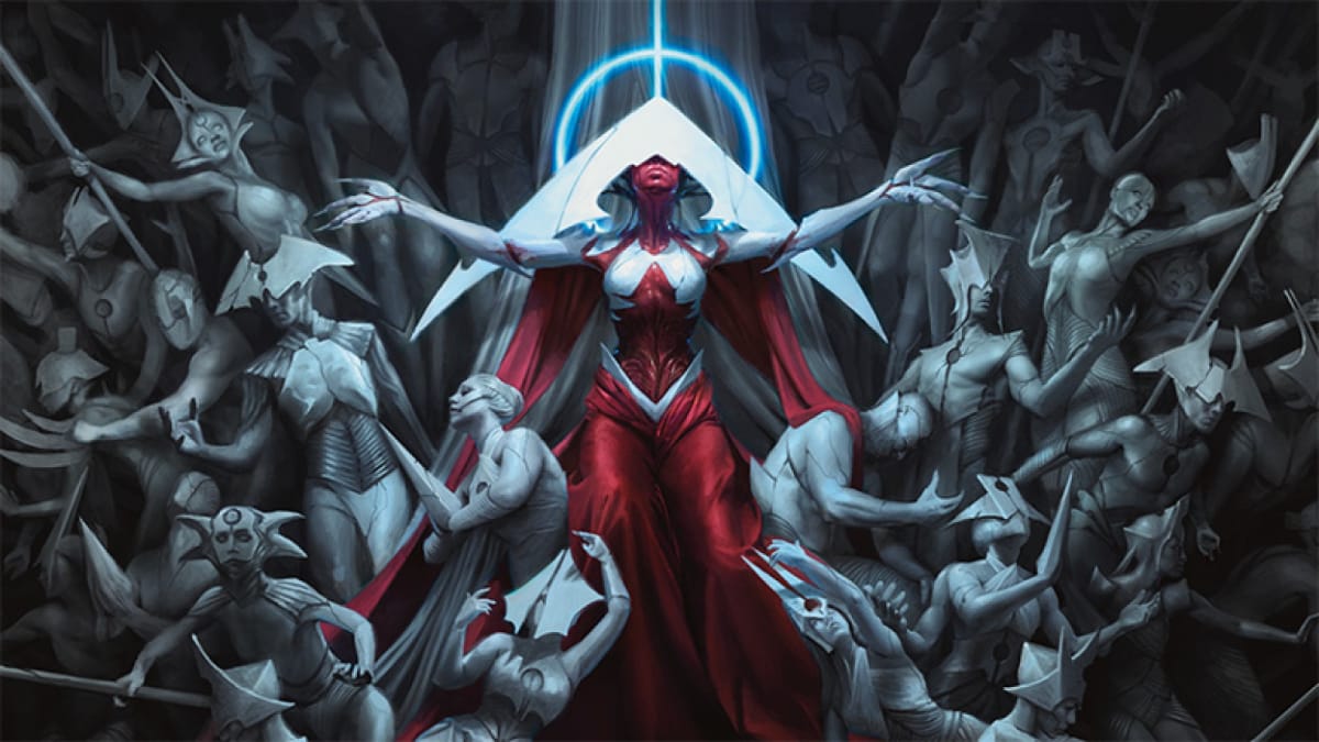 Promotional artwork for Phyrexia: All Will Be One
