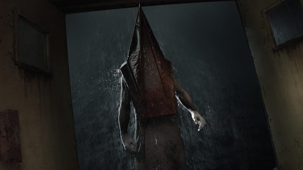 Pyramid Head looking menacing in the upcoming Silent Hill 2 remake