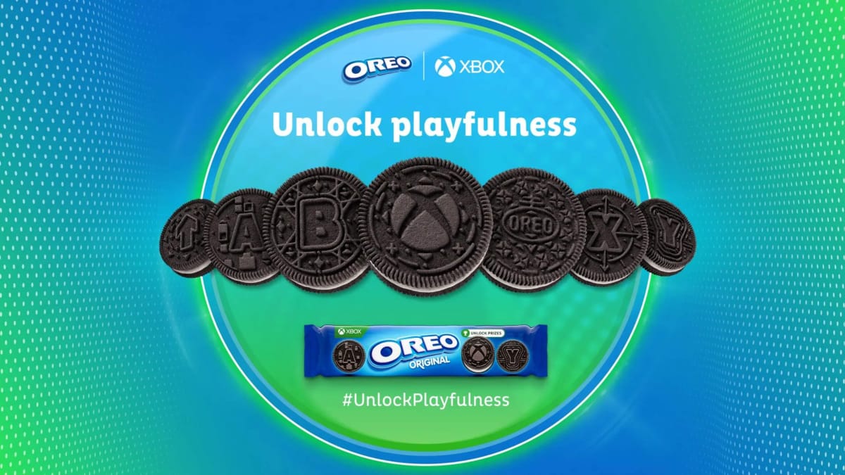 The new Xbox Oreo cookie collaboration with the slogan "unlock playfulness"