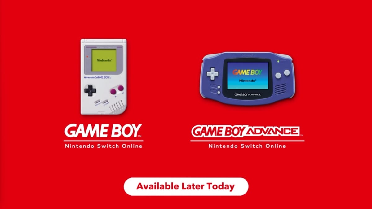 An image of Game Boy and Game Boy Advance coming to Nintendo Switch Online